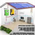 OFF Grid TIE Egyfázisú napenergia -inverter 5000W 48V Naprendszerhez